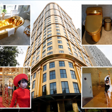 AFP: Vietnam opens world’s first ‘gold-plated hotel’